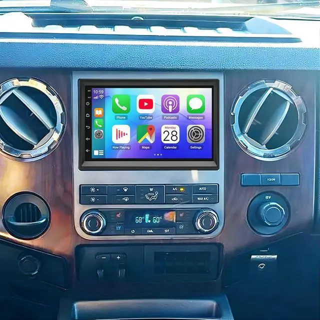 Main image of 7" Double Din Car Stereo Radio for Ford F450 F-450 Super Duty 2008-2016 | Android 15 Radio, CarPlay & Android Auto Touchscreen Head Unit,GPS Navi Wifi Bluetooth Mirror Link Backup Camera FM DSP SWC