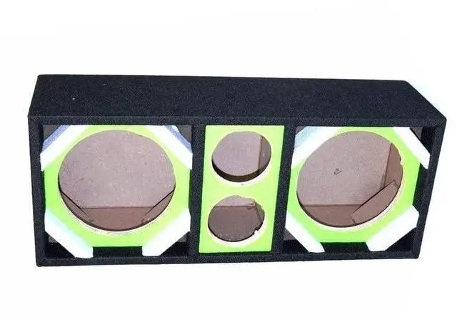 Main image of Empty Chuchera Speaker Enclosure for Two 8 in. Woofers Plus Two Tweeters Green