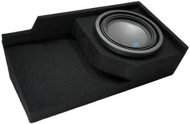 Main image of Alpine S-W10D4 Type S 10" Sub Box Fits 88-98 Chevy CK Silverado Ext Cab | Loaded enclosure with subwoofer installed, extended truck bass upgrade, space-saving design, easy amp hookup, 10 inch size