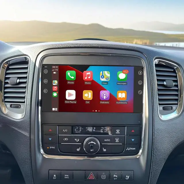Main image of 7 inch Touchscreen Car Stereo for Dodge Durango 2011 2012 2013, Android 13 Double Din Car Radio with Carplay & Android Auto in-Dash Navigation BT Mirror Link WiFi Backup Camera 2+32G