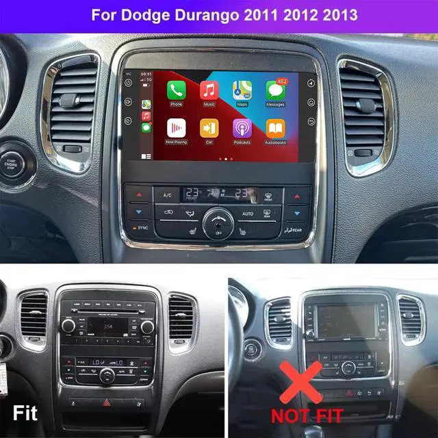 Alt view image 2 of 7 - 7 inch Touchscreen Car Stereo for Dodge Durango 2011 2012 2013, Android 13 Double Din Car Radio with Carplay & Android Auto in-Dash Navigation BT Mirror Link WiFi Backup Camera 2+32G