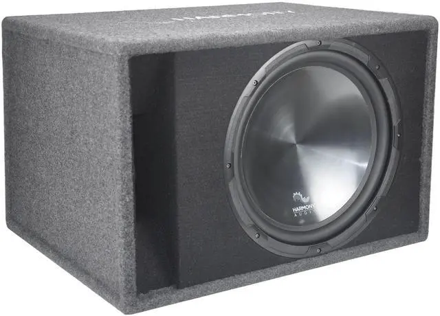 Alt view image 2 of 7 - 15 Inch Subwoofer Amp and Wiring Kit Package Vented 900W | Loaded single box enclosure design, mono power included, 4 gauge install set, deep low end for car or truck