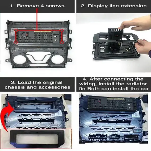 Alt view image 5 of 7 - Double Din Car Radio for Ford Fusion Mondeo 2013-2016, 9 inch Touch Screen Radio Ford Fusion Head Unit with Wireless Carplay Backup Camera Android Auto GPS Navigation Bluetooth WiFi 2+32G