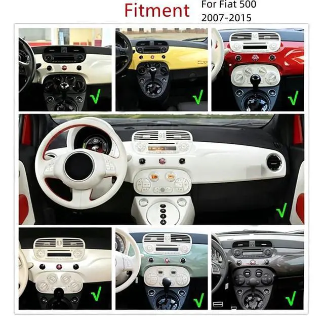 Alt view image 4 of 7 - 2+64G Car Radio Stereo for Fiat 500 2007 2008 2009 2010 2011 2012-2015, 6.86" Android 14 Touch Screen Double Din Radio with Wireless Carplay Android Auto Bluetooth GPS Navi AHD Backup Camera WiFi