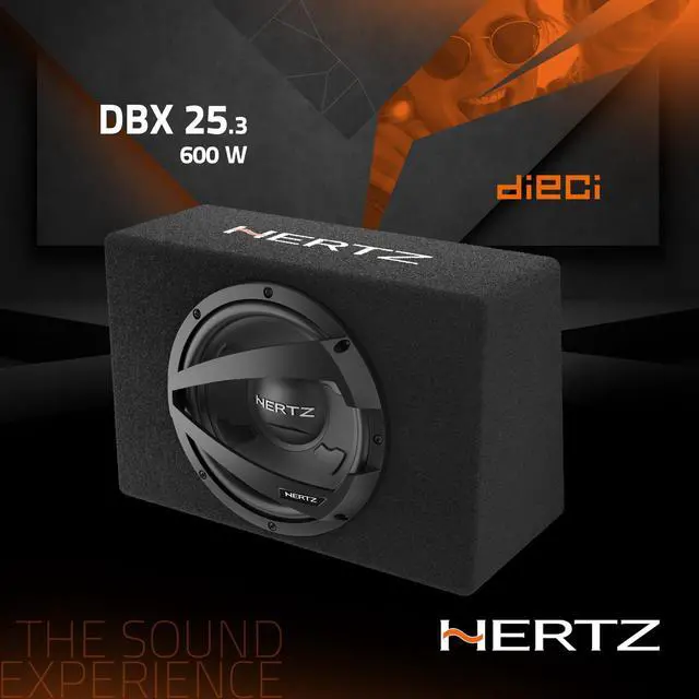 Alt view image 3 of 7 - DBX 25.3 DBX Car Subwoofer Bass Box, 600W