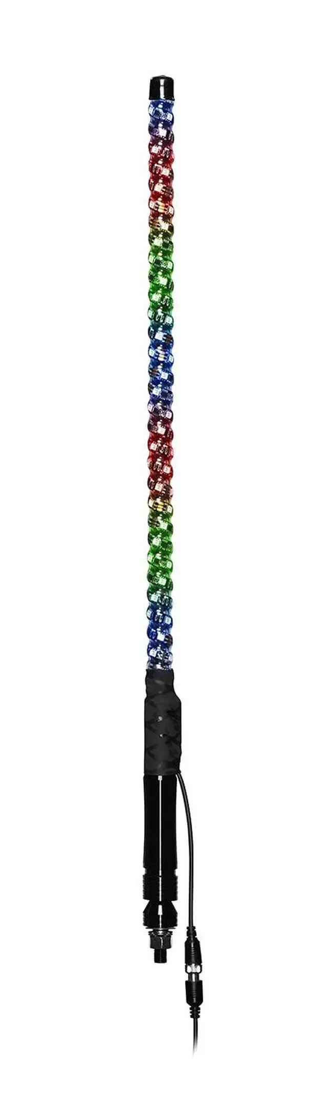 Alt view image 5 of 5 - XP2 ATV Chasing LED Whip 24 inch, 360-degree RGB Illumination, Control App, IP67 Weatherproof Rated, Easy Installation