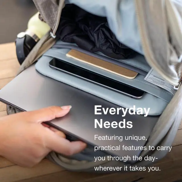 Alt view image 3 of 7 - Tropos Laptop Backpack, Gray OS | commuter backpack, everyday bag, campus pack, laptop carry, Gray color, OS size