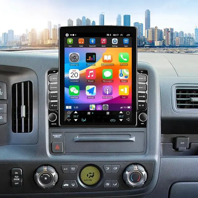 Main image of Car Stereo Radio for 2006-2014 Honda Ridgeline with Wireless Carplay & Android Auto,9.7 Inch Car Audio Receiver GPS Navigation Unit with Bluetooth Head Unit Backup Camera WiFi SWC- 2G+32G