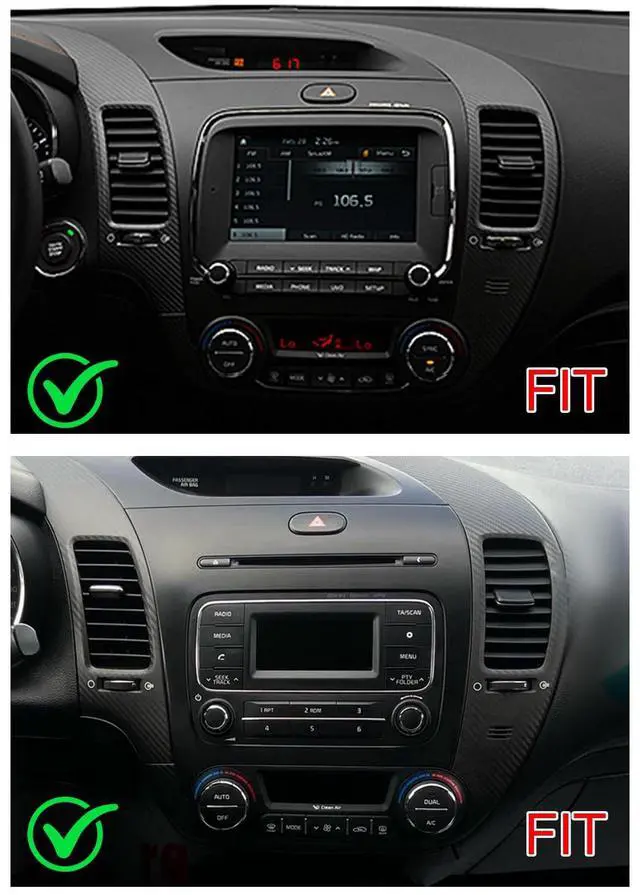 Alt view image 2 of 7 - Android 13 Double Din Car Stereo Radio for Kia K3 2013-2018 with Wireless Carplay Android Auto 9 in Touchscreen for K3 Car Stereo GPS Bluetooth WiFi FM RDS DSP SWC-2+64G