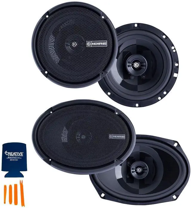 Main image of 1 Pair of PRX60 6.75" Coaxial Speakers and 1 Pair PRX6902 6X9 Coaxial Power Reference Series Speakers
