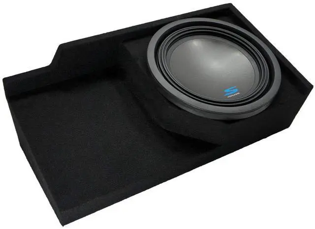 Main image of Alpine S-W12D4 Type S Single 12" Sub Box Fits 88-98 Chevy CK Ext Cab | Complete extended truck package, 12 inch subwoofer preloaded and wired, tough carpet finish, air-tight braced design