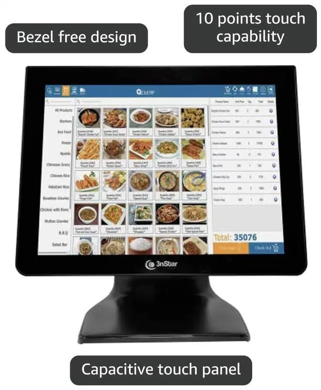 Alt view image 3 of 4 - 15" 10 Points Capacitive Touch Screen Monitor Bezel Free - TCM008