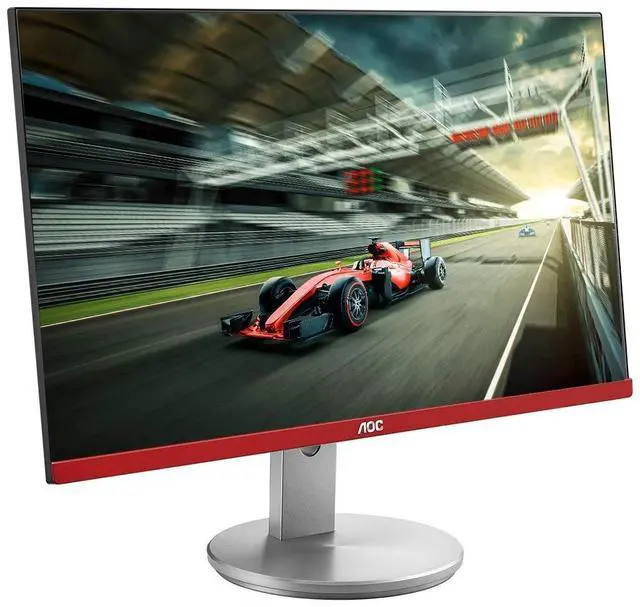 Alt view image 6 of 7 - Limited Edition G2490VXS 24" class Frameless Gaming Monitor with Silver Stand, FHD 1920x1080, 1ms 144Hz, FreeSync Premium, 126% sRGB / 93% DCI-P3, 3Yr Re-Spawned zero dead pixels Black
