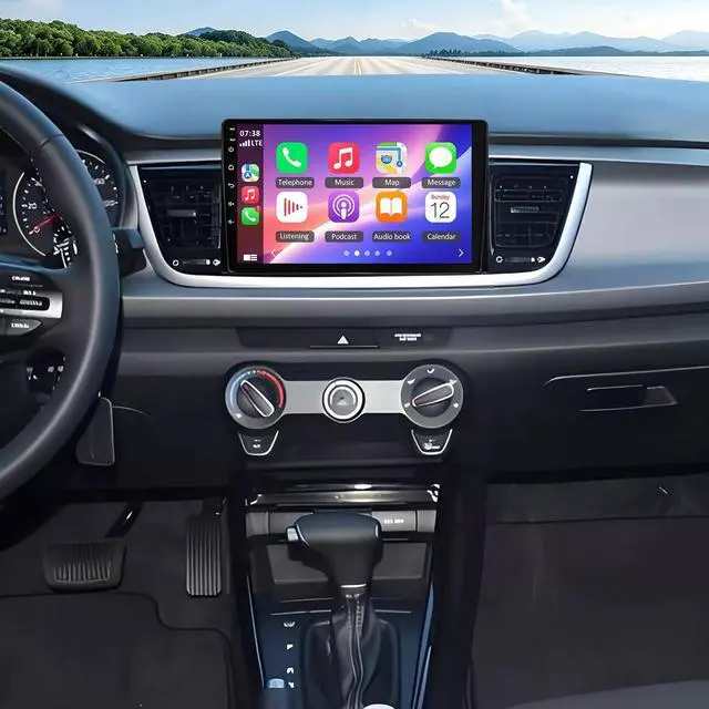 Main image of Double Din Android 13 Car Stereo Radio Compatible with Kia Rio 2018-2023 with Wireless CarPlay Android Auto 9" Touchscreen Car Radio Audio Receiver GPS Navigation Camera Mirror Link SWC