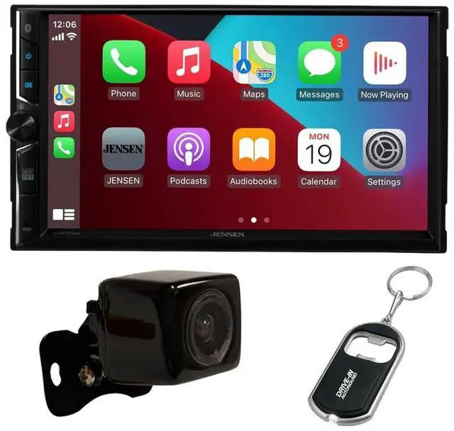 Main image of CAR723W 7" Double-DIN Digital Multimedia Receiver with Wireless Android Auto, Apple CarPlay and Backup Camera