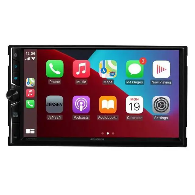 Alt view image 2 of 4 - CAR723W 7" Double-DIN Digital Multimedia Receiver with Wireless Android Auto, Apple CarPlay and Backup Camera