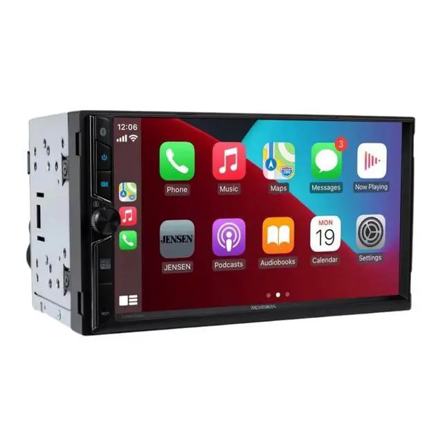Alt view image 3 of 4 - CAR723W 7" Double-DIN Digital Multimedia Receiver with Wireless Android Auto, Apple CarPlay and Backup Camera