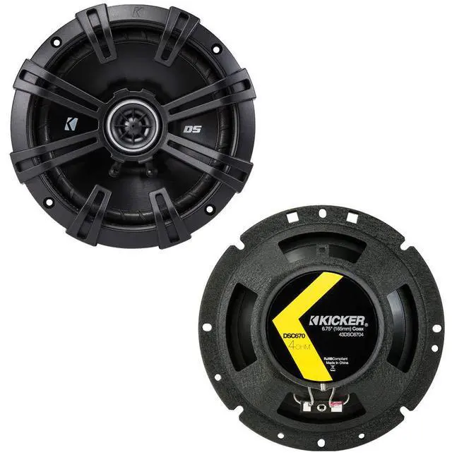 Alt view image 7 of 7 - Kicker DSC67 DSC693 Speakers HA-A400.4 Amp Fits Buick Lucerne 2006-2011 | Bundle includes 6x9 pair, complete car stereo combo, richer fuller sound, direct factory upgrade