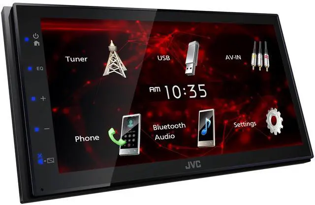 Alt view image 2 of 7 - KW-M180BT 6.8 in Receiver Backup Camera Bundle | 6.8 in Bluetooth receiver with iPhone and Android support, USB, 3 pre-outs, and backup camera