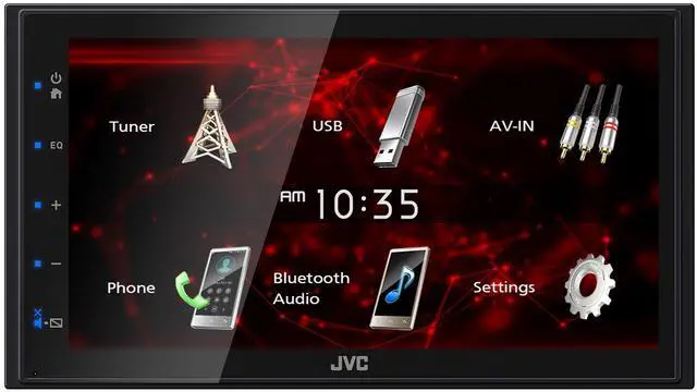 Alt view image 3 of 7 - KW-M180BT 6.8 in Receiver Backup Camera Bundle | 6.8 in Bluetooth receiver with iPhone and Android support, USB, 3 pre-outs, and backup camera