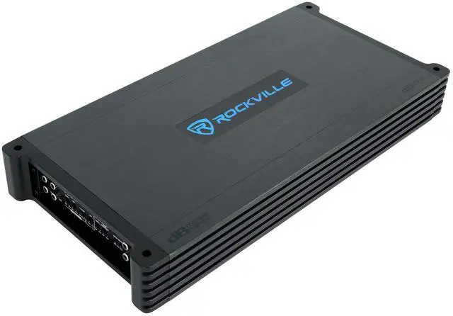 Alt view image 3 of 7 - DBM50 5-Channel Marine Amplifier Bundle with RMWK4 Amp Wire Kit | 4000W Peak / 980W RMS, Class AB/D, HPF/LPF/Subsonic Filters, Bass Knob, PA Microphone, 2 MRCA25 25' RCA Cables, 4-Items