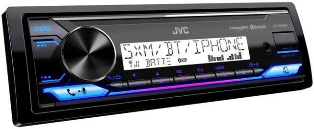 Alt view image 2 of 7 - KD-X38MBS Marine Receiver CAMC1W Mounting Kit Bundle | Marine digital media receiver with Bluetooth, USB, SiriusXM Ready, conformal coated PCB and white retractable-cover mount