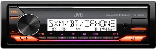 Alt view image 3 of 7 - KD-X38MBS Marine Receiver CAMC1W Mounting Kit Bundle | Marine digital media receiver with Bluetooth, USB, SiriusXM Ready, conformal coated PCB and white retractable-cover mount
