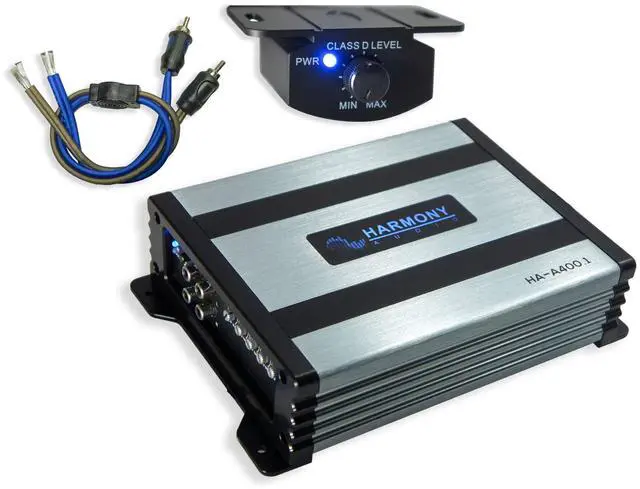 Alt view image 2 of 7 - Kicker (2) 43C104 10" Comp C10 Series Sub 300W Peak Car Subwoofer Bundle with Harmony HA-A400.1 Amplifier & Amp Kit