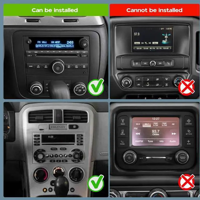 Alt view image 6 of 7 - 2 Din Car Stereo Upgrade Radio for Chevrolet Monte Carlo 2006-2007 | Android 14 10.1" Touchscreen Wireless Carplay Android Auto GPS WiFi Bluetooth RDS DSP SWC Mirrorlink Mic Backup Camera