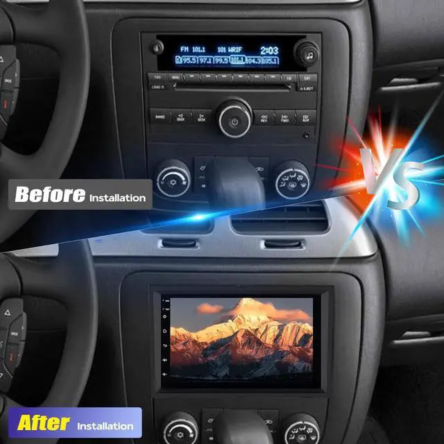 Alt view image 7 of 7 - 2 Din Car Stereo Upgrade Radio for Chevrolet Monte Carlo 2006-2007 | Android 14 10.1" Touchscreen Wireless Carplay Android Auto GPS WiFi Bluetooth RDS DSP SWC Mirrorlink Mic Backup Camera