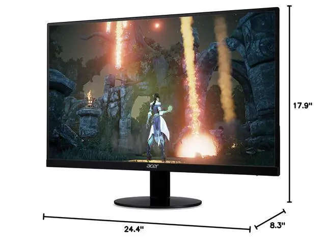 Alt view image 6 of 6 - SB270 Bbix 27" Full HD (1920 x 1080) IPS Ultra-Thin Zero Frame Monitor with AMD Radeon FREESYNC Technology - 1ms | 75Hz Refresh (HDMI & VGA Ports)