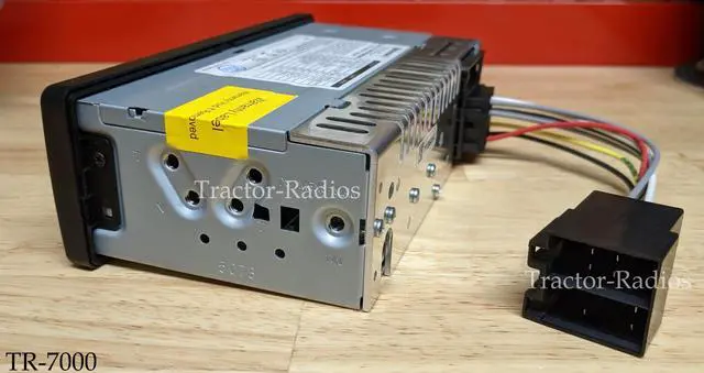 Alt view image 3 of 7 - Plug N Play 12V Tractor Stereo Radio with AM/FM, Bluetooth, Compatible with Select John Deere, Mahindra, McCormick, JCB, Cat - 16-Pin ISO Harness