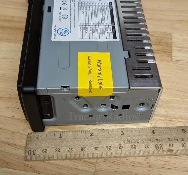 Alt view image 6 of 7 - Plug N Play 12V Tractor Stereo Radio with AM/FM, Bluetooth, Compatible with Select John Deere, Mahindra, McCormick, JCB, Cat - 16-Pin ISO Harness