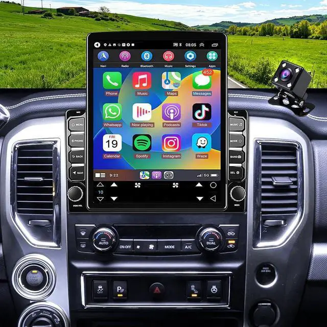 Main image of Android 15 Double Din Car Stereo Radio Upgrade for NIS-san Titan 2017-2019 | CarPlay Android Auto,9.7" Touch Screen Head Unit GPS Navi WiFi Bluetooth FM/RDS SWC Mirror Link Backup Camera