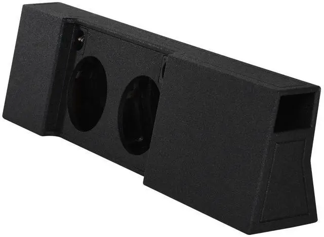 Alt view image 2 of 4 - REC100 Dual 10" Subwoofer Box for 09-17 Ford F150 Super Crew | Fits 2017 F250/F350 Super Duty, Underseat Downfire, Bed Liner, 1.0 Cu Ft Per Sub, 5.875" Depth, 36Hz Tuning