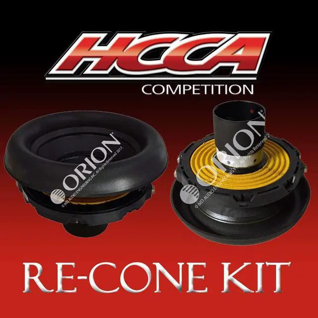Alt view image 5 of 6 - HCCA124 (RK) 12-Inch, Dual 4 Ohm, Replacement Recone Kit for Powerful Black Coil HCCA Series Subwoofers - Do-It-Yourself Kit for HCCA124, Pro Car Audio