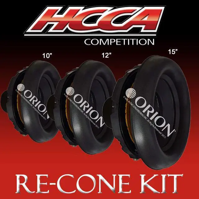 Alt view image 6 of 6 - HCCA124 (RK) 12-Inch, Dual 4 Ohm, Replacement Recone Kit for Powerful Black Coil HCCA Series Subwoofers - Do-It-Yourself Kit for HCCA124, Pro Car Audio