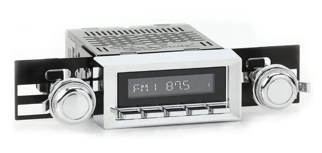 Main image of RetroRadio AM FM Stereo 03P-73P Chrome Compatible with 1976-86 Jeep CJ7