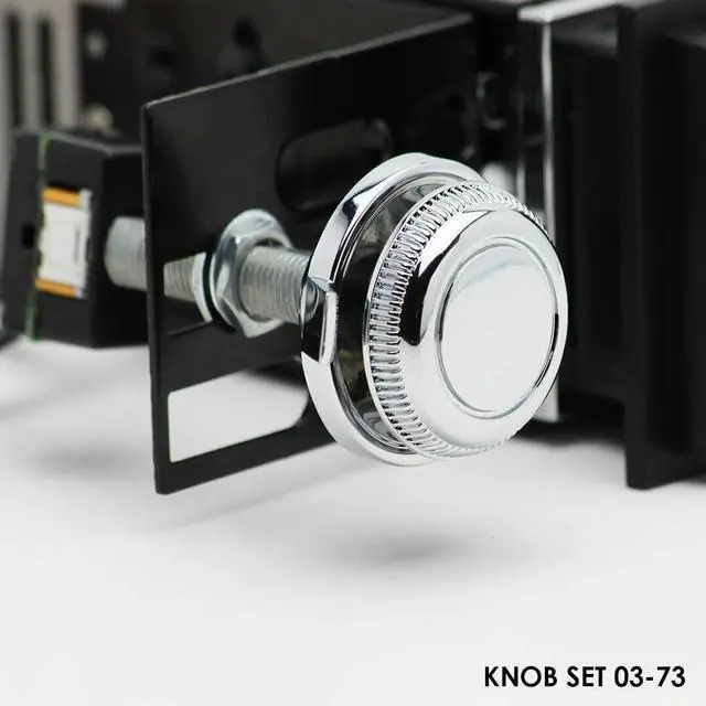 Alt view image 7 of 7 - RetroRadio AM FM Stereo 03P-73P Chrome Compatible with 1976-86 Jeep CJ7