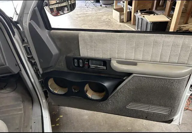 Alt view image 2 of 7 - 6.5 x2 Speaker Door pods Compatible with 90-94 Chevy GMC OBS Left and Right Pair Black