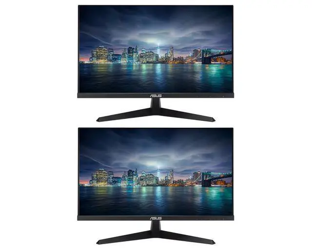 Main image of VY249HE 24-inch 1920 x 1080 FHD 75 Hz 1 ms LCD Everyday Monitor, 2-Pack Bundle with Adaptive-Sync, Eye Care Plus, Color Augmentation, VGA, HDMI, Black
