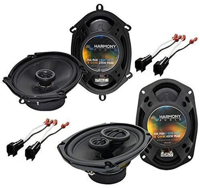 Main image of Fits Ford Crown Victoria 1998-2011 R68 R69 Speakers Harness | Plug-and-play wiring upgrade, no splicing needed, easy replacement package, 5x7 6x8 and 6x9 sizes, clear full sound