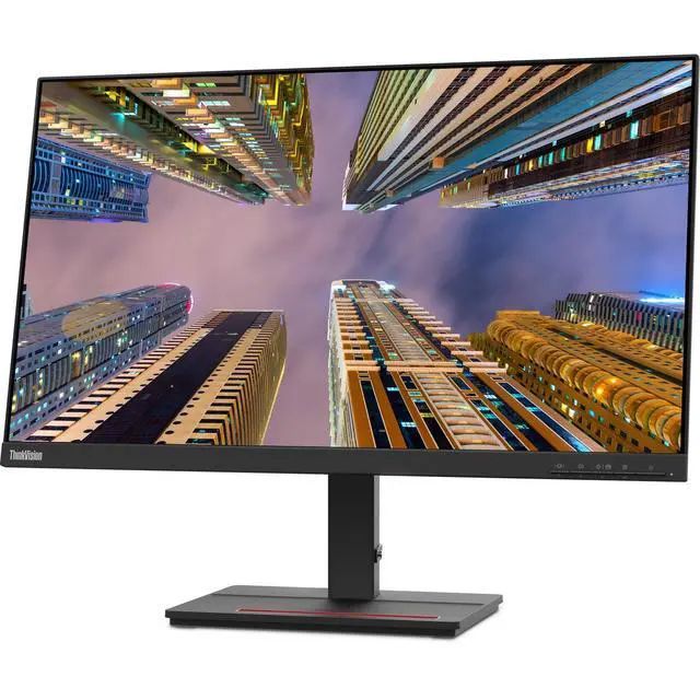 Alt view image 3 of 6 - ThinkVision S24e 24-inch 1920 x 1080 LED Backlit Full HD LCD Monitor, 2-Pack Bundle with HDMI, VGA