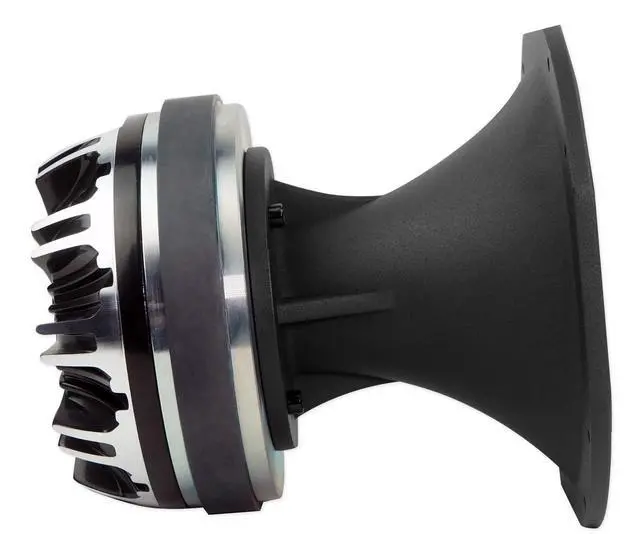 Alt view image 6 of 7 - HT151 3" 450W Car/Pro Aluminum Horn Titanium Tweeter, 2-Pack | 150W RMS, Compression Driver, 105dB, 60 Oz Magnet, Kapton Voice Coil, Ferro Fluid Cooled, 8 Ohm, 800Hz-20kHz, Bolt-On