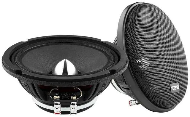 Main image of PRO-FR6NEO Pair 6.5 Neodymium Full-Range Loudspeaker with Silver Bullet Tweeter and Grill 450W Max, 225W RMS, 4-Ohm, Aluminum Basket, High Power Car Audio Speaker - 2 Speakers