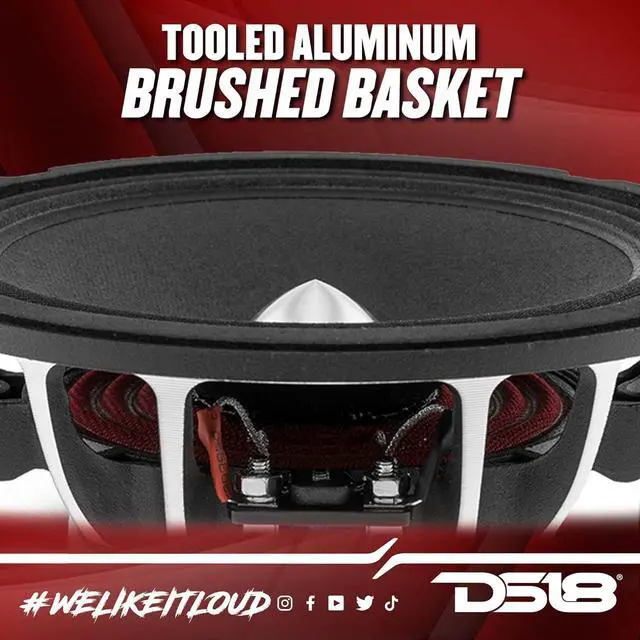 Alt view image 4 of 7 - PRO-FR6NEO Pair 6.5 Neodymium Full-Range Loudspeaker with Silver Bullet Tweeter and Grill 450W Max, 225W RMS, 4-Ohm, Aluminum Basket, High Power Car Audio Speaker - 2 Speakers