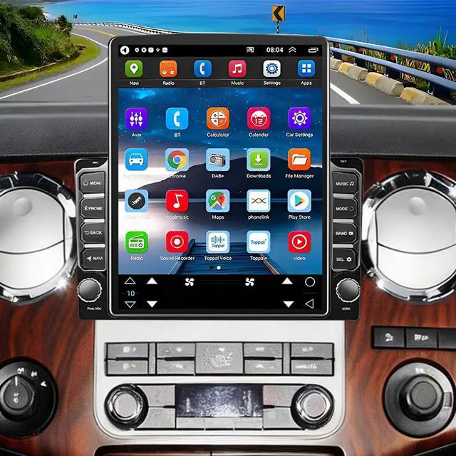 Main image of Android 14 Double Din Car Stereo Radio for Ford F-150 2004-2008 | 2G+32G 9.7" Touchscreen Car Radio w/Wireless Carplay Android Auto GPS WiFi Bluetooth RDS DSP SWC Backup Camera