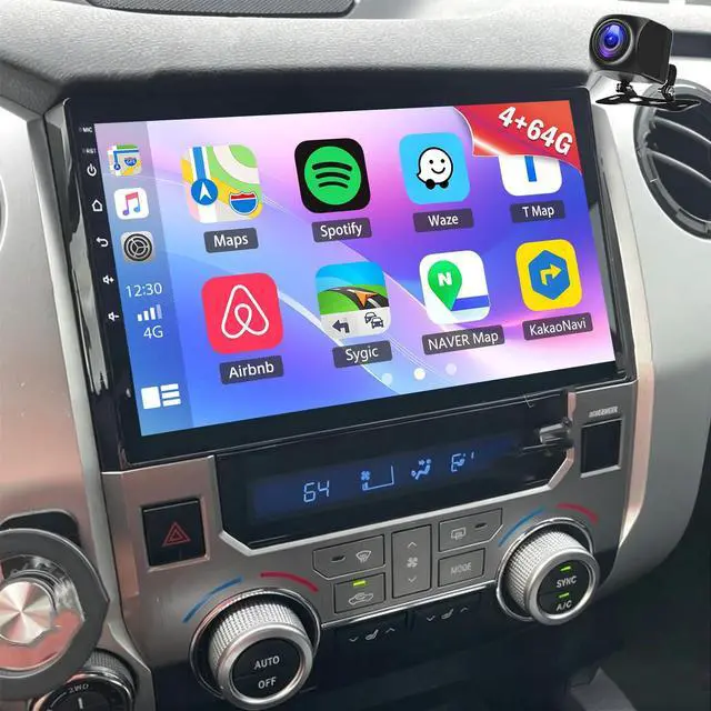 Main image of 9" Android 15 Car Radio Stereo for Toyota Tundra 2014-2021 | Head Unit Touch Screen Stereo with Wireless CarPlay & Android Auto, Bluetooth/WiFi/GPS/SWC/FM/Backup Camera/Mic 4+64G