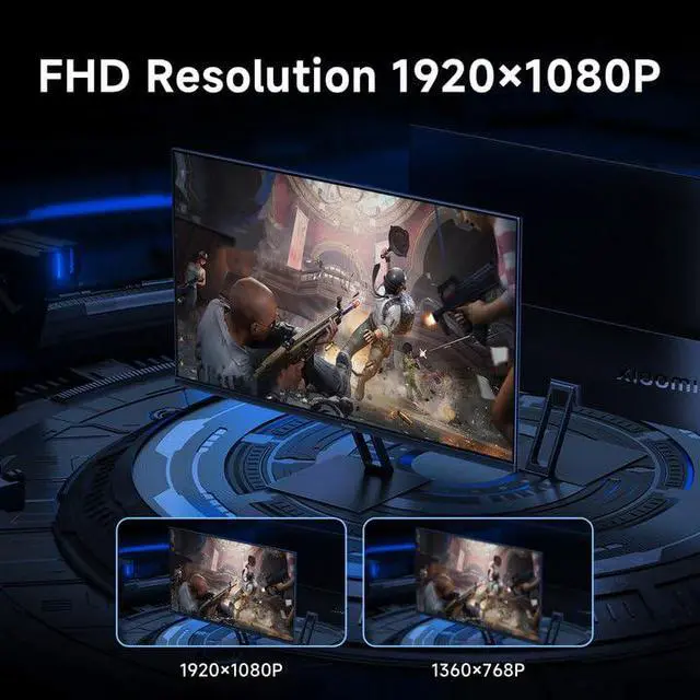 Alt view image 3 of 6 - Gaming Monitor 27in 165Hz 1ms GTG 1920*1080 Fast IPS HDR10 FreeSync Premium Professional Calibration 99% sRGB 178° Wide Angle Tilt Adjustment TUV Low Blue Light Computer Screen Desktop Monitor