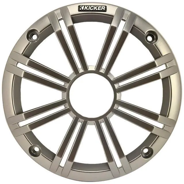 Alt view image 4 of 4 - 1 Pair (QTY 2) of 8" 2-Way 300 Watts Max Power Coaxial Marine Audio MultiColor LED Speakers with Silver Grilles, 20-Feet 16-Gauge Speaker Wire